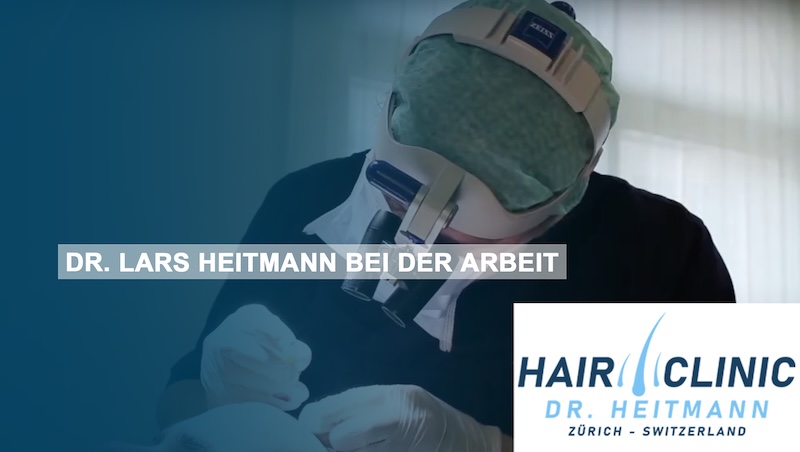 Dr. Lars Heitmann bei der Arbeit - FUE Haartransplantation Dr. Lars Heitmann bei der Arbeit - FUE Haartransplantation
